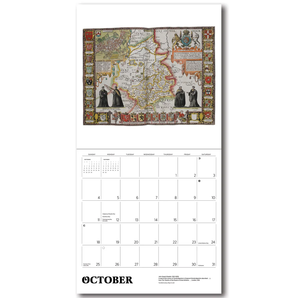 Antique Maps 2026 Wall Calendar - Image 3
