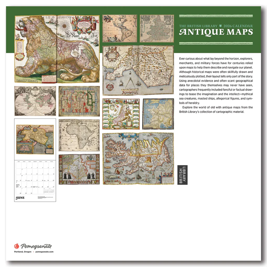 Antique Maps 2026 Wall Calendar - Image 4
